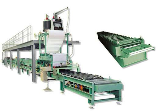 Steel Sheet PU Sandwich Panel Making Machine Pile-Up Type